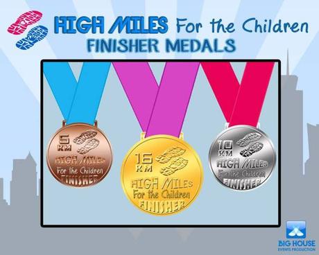 High Miles for the Children Finishers Medal - Kalongkong Hiker