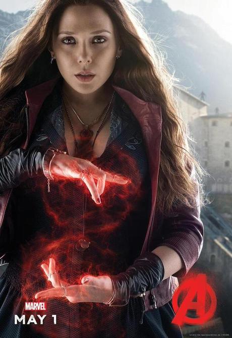 Mavel Release Quickersilver & Scarlet Witch Avengers Age Of Ultron Posters