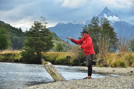Fly fishing in Patagonia, Kevin has already dreamed of this! 