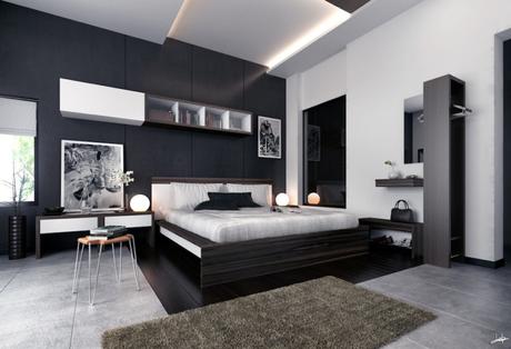 The-Bedroom-Design-is-Best-for-You-for-Couples-with-Best-Ikea-Bedroom-Design-White-Black-Colors-Round-Lamp