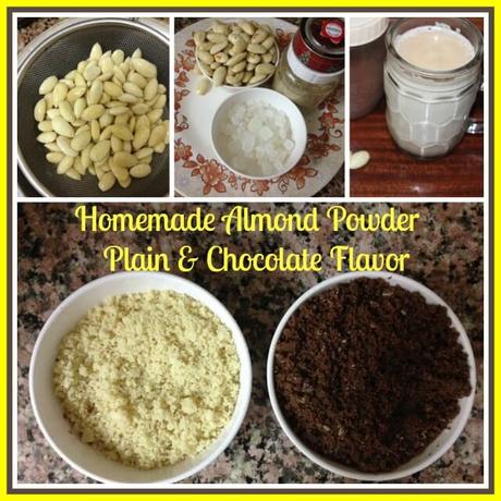 Homemade Almond Powder in Plain and Chocolate Flavor for Kids homemade almond powder20