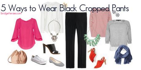 Five Ways to Wear Black Cropped Pants this Spring