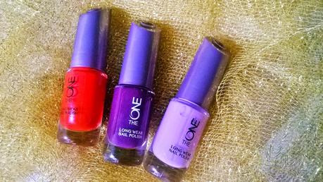 Oriflame The One Long Wear Nail Polish in Red Sky at Night, Purple in Paris & Lilac Silk Review & Swatches