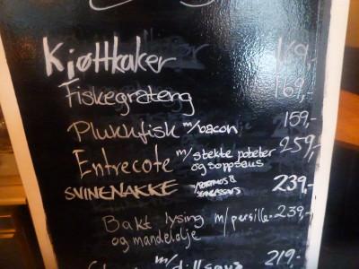 Friday’s Featured Food: Fish Stew and Stout in Pingvinen, Bergen, Norway Food menu in Pingvinen, Bergen, Norway