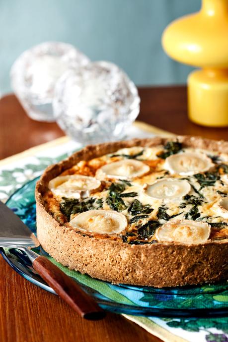 Spinach and Goat-Cheese Pie (LCHF)