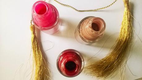 Oriflame The One Longwear Nail Polishes in Night Orchid, Ruby Rouge & Cappuccino Review, Swatch & Application