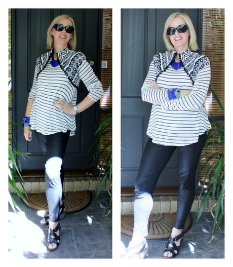 My Style: Mixing Patterns decjuba stripe top