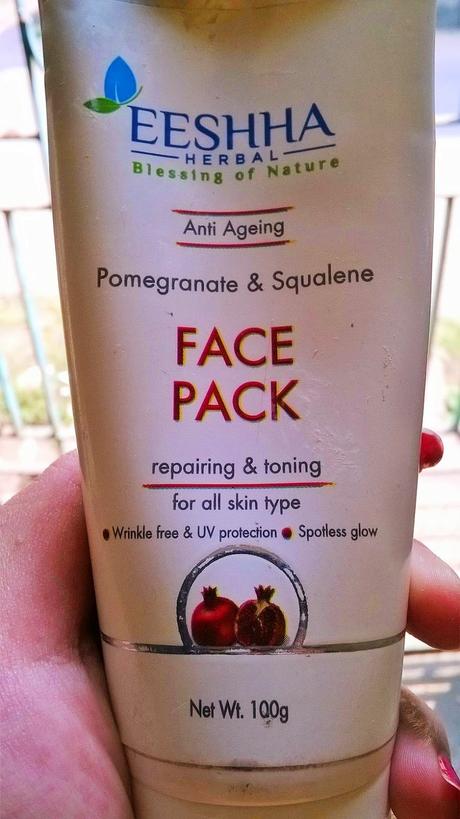 Eeshha Herbal Anti-Ageing Pomegranate and Squalene Face Pack Review