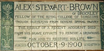 Postman's Park (5): Alexander Stewart Brown