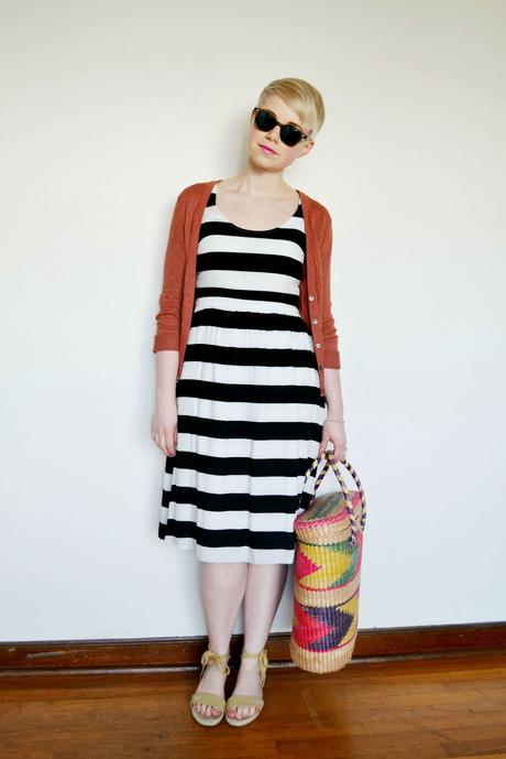 Look of the Day: Striped Sun Dress & A Picnic Basket