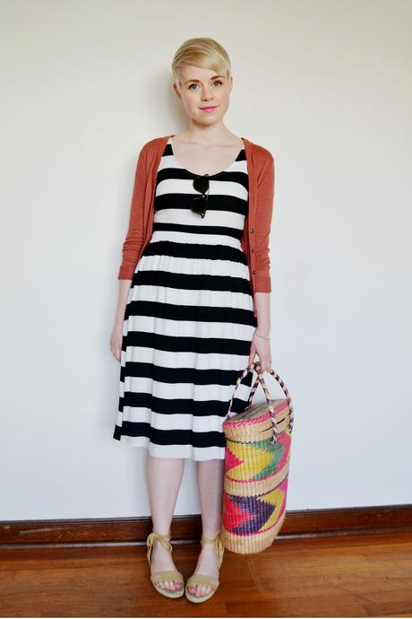 Look of the Day: Striped Sun Dress & A Picnic Basket