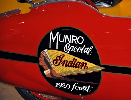 the Hollywood version of Burt's streamlined world record setting 1920 Indian Scout was at the GRNS