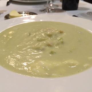 Begin with Spiced Cauliflower Soup or Smoked Haddock Soup at Rules Restaurant London