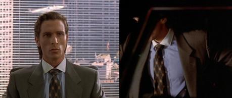 Patrick Bateman’s Gray Suit in American Psycho A somewhat Brosnan-esque tie.
