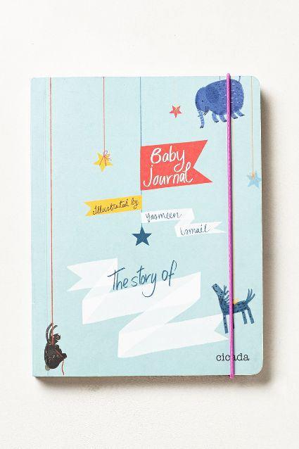 This is a cute baby journal, available at Anthropologie.