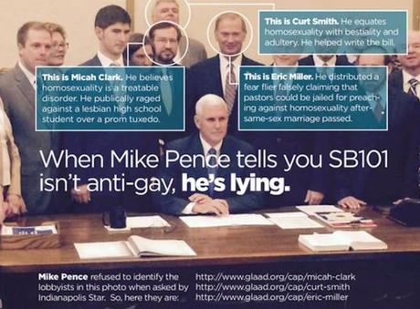 Guess Mike Pence DOES believe in Indiana Discrimination