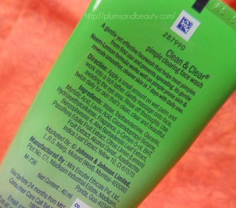 Clean & Clear Pimple Clearing Face Wash Review Clean & Clear Pimple Clearing Face Wash Review