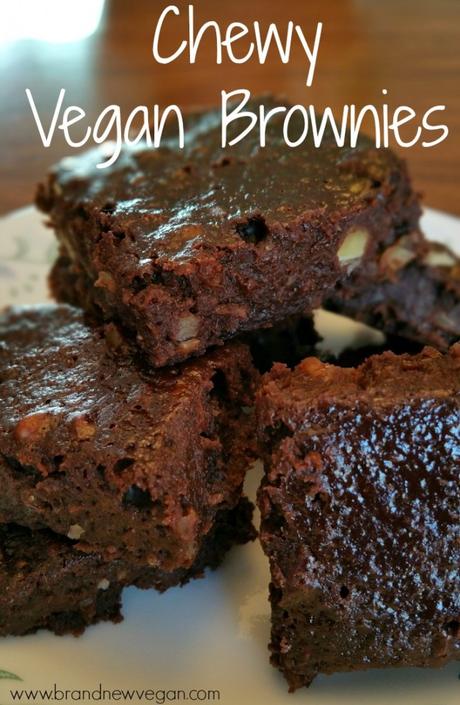 chewy vegan brownies