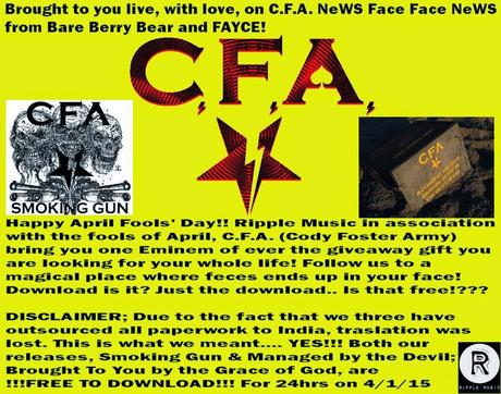 Happy April's Fools Day!! all CFA albums and EP's are free to download for 24 hours