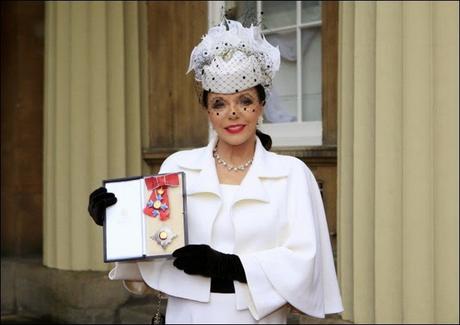 Dame Joan Collins received a Dameship