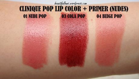 Clinique Pop Lip Color Primer Swatches (1)
