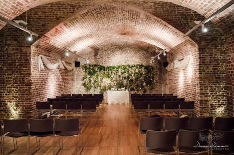 Ceremony seating in the vaults at rsa house Ceremony seating in the vaults at rsa house