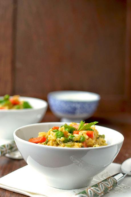 Indian Flavored Risotto (Vegan Recipe) Indian Flavored Risotto (Vegan Recipe)