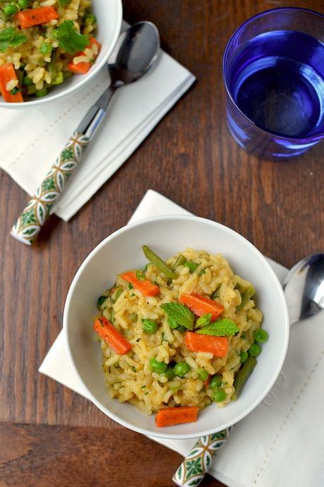 Indian Flavored Risotto (Vegan Recipe) Indian Flavored Risotto (Vegan Recipe)