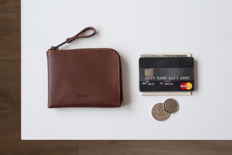 Convoy Co Half Zip Wallet Chestnut Convoy Co Half Zip Wallet Chestnut