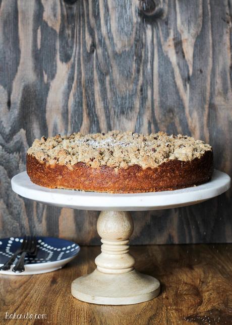 Banana Crumb Cake (Dairy Free) This Banana Crumb Cake is a stepped up version of the best banana bread you've ever had! It's full of banana flavor, and the pecan crumb topping puts it over the top. It's also dairy free.