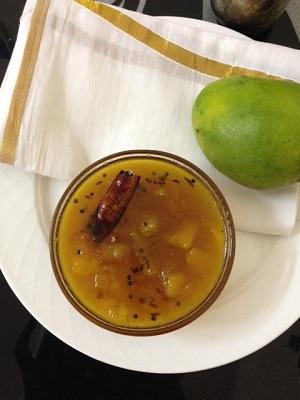 Mango Pachadi Recipe, How To Make Mangai Pachadi mango pachadi