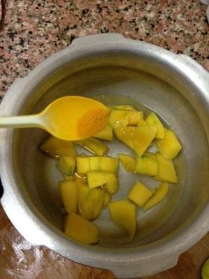 Mango Pachadi Recipe, How To Make Mangai Pachadi mango pachadi