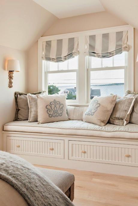 Bedroom Seating comfy window seat | Casabella Home Furnishings and Interiors I have to have one someday :)