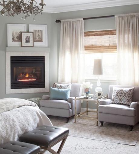 Bedroom Seating We love how Z Gallerie's Essex Rug looks in @Centsational Girl's tranquil bedroom!