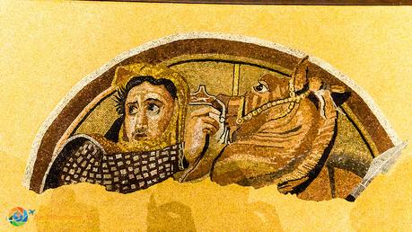 Ravenna and Her Mosaics Mosaic of man with horse.