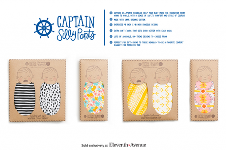 Captain Silly Pants Swaddle Blankets