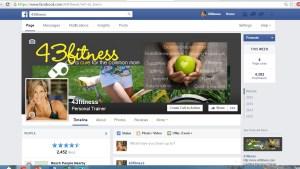43fitness.com Website Transformation Notice facebook screenshot