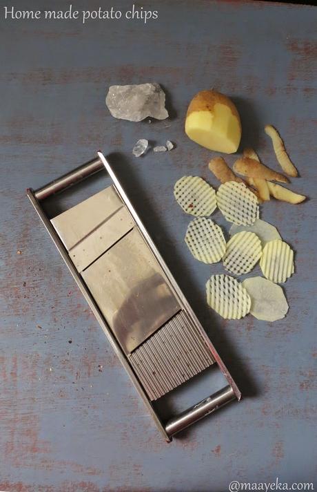 SUN DRIED POTATO CHIPS home made sun dried potato wafers