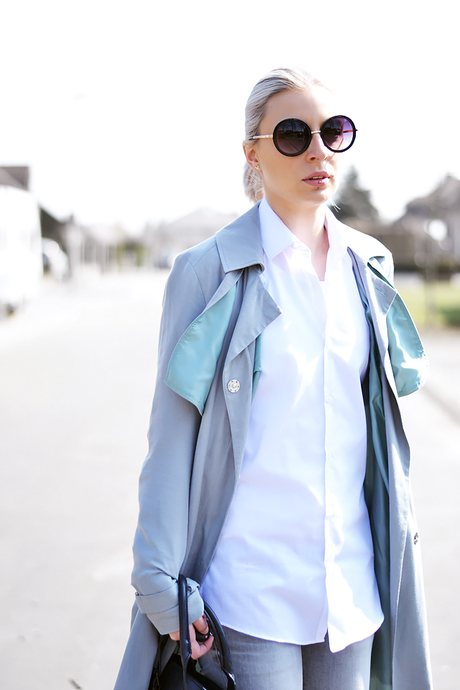 Turn it inside out // Grey trench coat Close up, nikone d3100, 50 mm F 1.8 lens, camera, primark shirt, trench coat