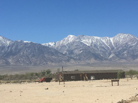 They are recreating some of the buildings at Manzanar - inside the visitor center one may see how densely packed the buildings were. Quite striking against the Eastern Sierra Mountains