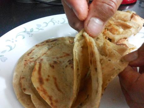 Mums Lachha Parantha and KitchenAid-Baking Mums Lachha Parantha and KitchenAid-Baking