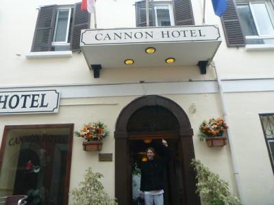 Backpacking in Gibraltar: My Lovely Stay at the Cannon Hotel Outside the Cannon Hotel in Gibraltar