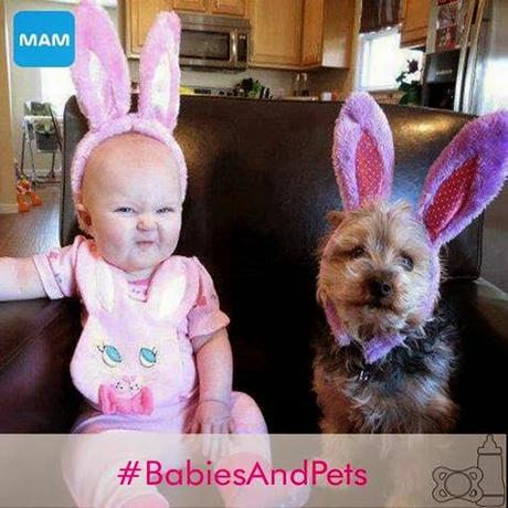 Submit Your #BabiesAndPets Special Story to Enter to Win a $100 MAM Gift Package and $100 Wag.com Gift Card!