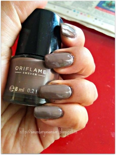 Oriflame Sweden Pure Color Nail Enamel- GlossyTaupe (Review)