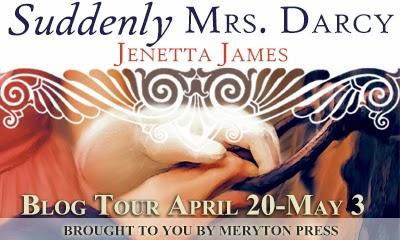 SUDDENLY MRS DARCY BLOG TOUR - JENETTA JAMES,  THE BIRTHING OF A JAFF FAN GIRL. WIN AN EBOOK COPY (INTERNATIONAL)