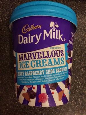 Today's Review: Cadbury Marvellous Ice Cream - Zingy Raspberry Choc Brownie