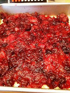 First Recipe of 2012: Cranberry-Applesauce Bars