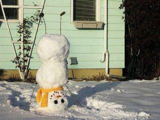 Headstand Snowman