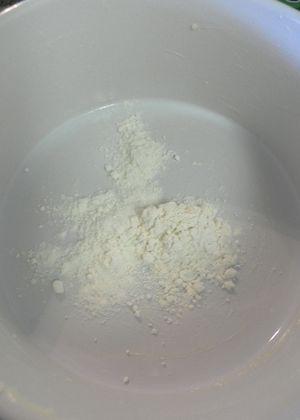 Horseradish Cheddar Souffle - Flour buttered dish
