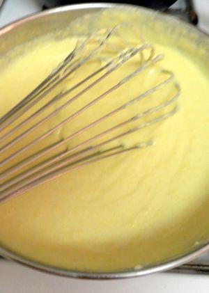 Horseradish Cheddar Souffle - Whisk sauce to thicken